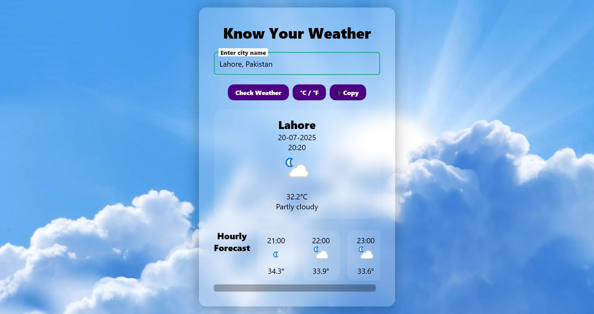 Weather App Cover Specimen